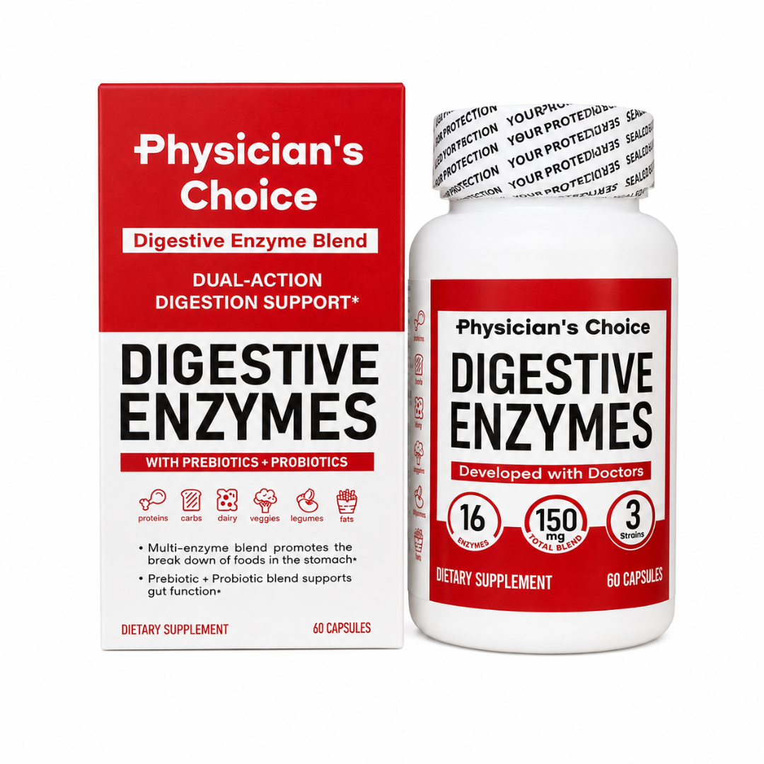 Enzimas Digestivas - Reduce la hinchazón, pesadez y malestar después de comer.
