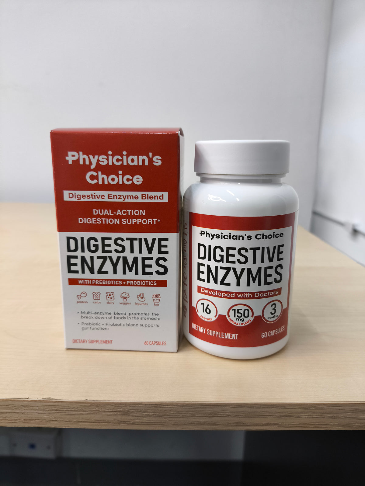 Enzimas Digestivas - Reduce la hinchazón, pesadez y malestar después de comer.