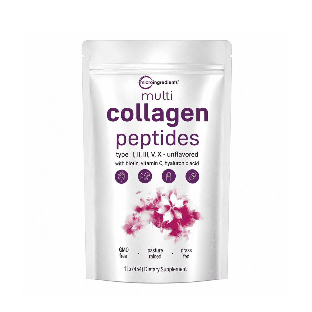 Multi Collagen Peptides en Polvo - Rejuvenece piel, fortalece cabello, uñas y articulaciones